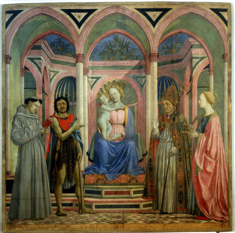 Retablo svaté Lucie dei Magnoli - Domenico Veneziano