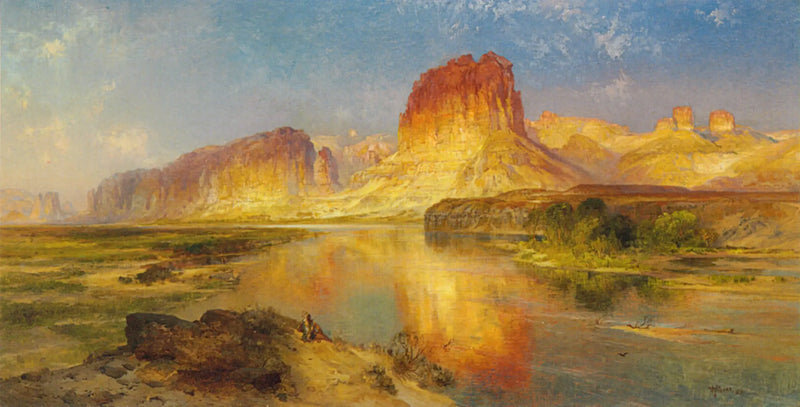 Zelená řeka z Wyomingu - Thomas Moran
