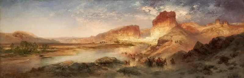 Zelená řeka, Wyoming - Thomas Moran