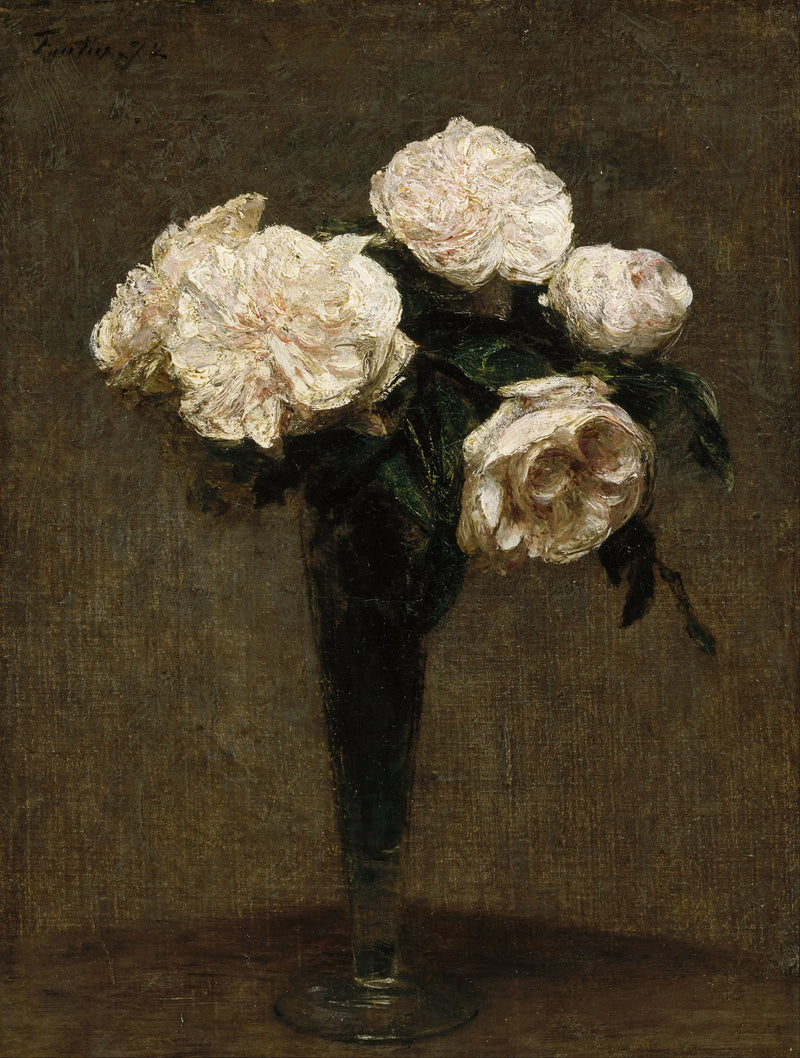 Růže v květináči - Henri Fantin-Latour