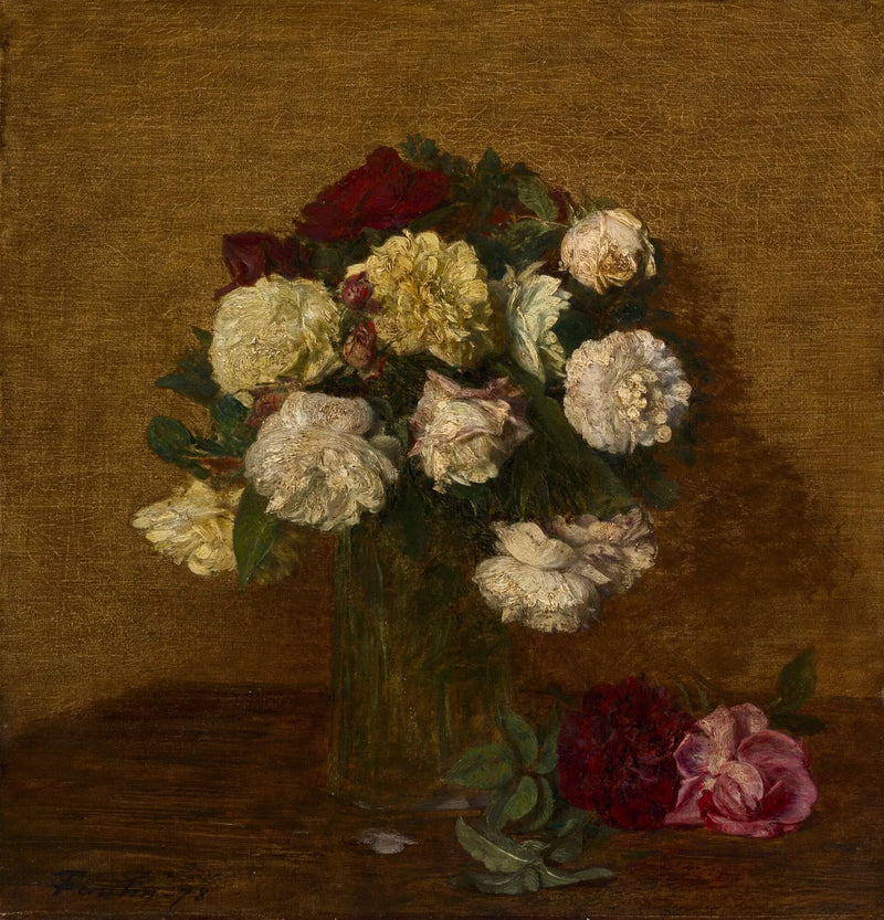 Růže v květináči - Henri Fantin-Latour