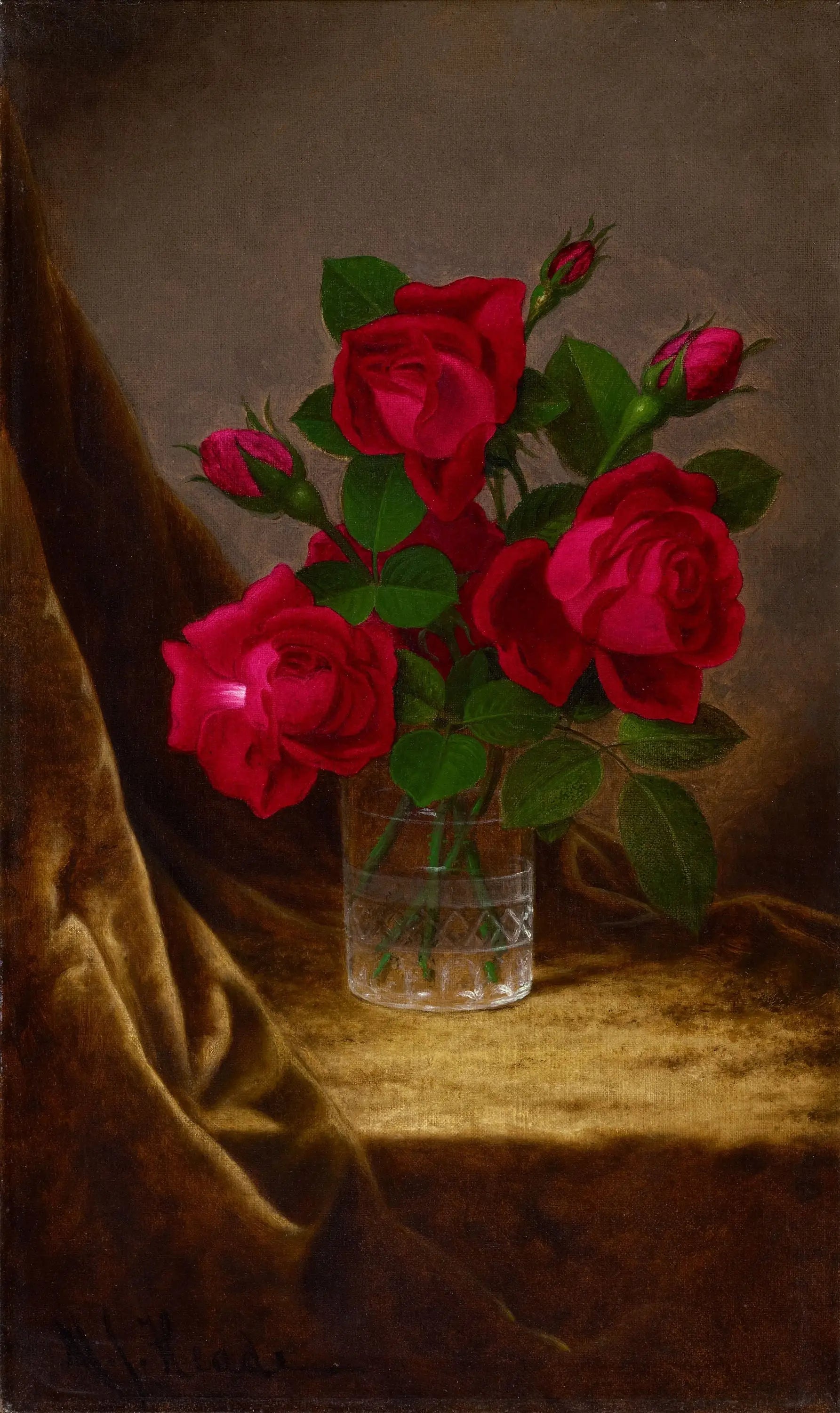 Roses Jacqueminot - Martin Johnson Heade - Alpha Reproduction