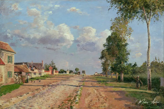 Route de Versailles, Rocquencourt - Camille Pissarro - Reproductions de tableaux et peintures haut de gamme