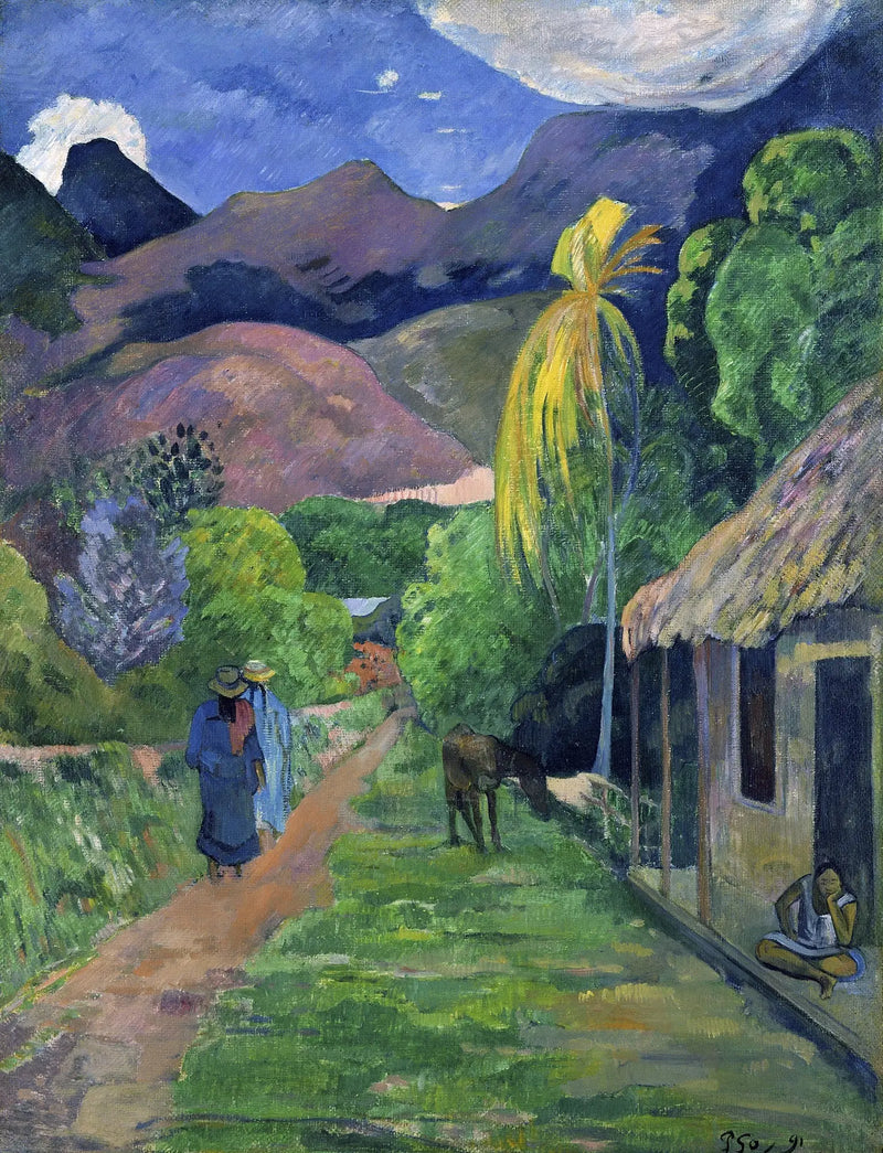 Ulice Tahiti - Paul Gauguin
