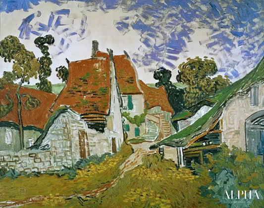 Rue de village à Auvers - Van Gogh - Reproductions de tableaux et peintures haut de gamme