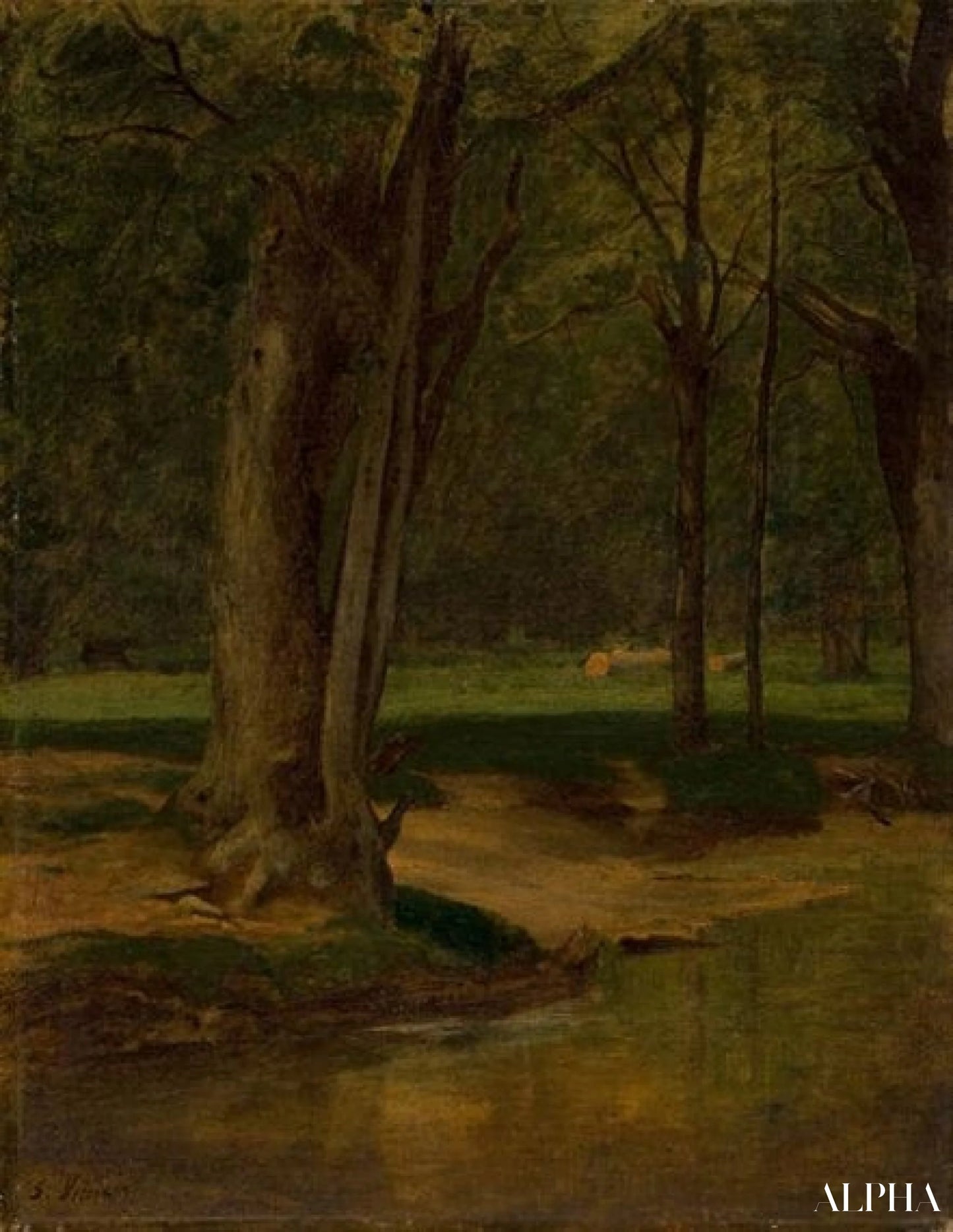 Trout Stream, North Conway - George Inness - Reproductions de tableaux et peintures haut de gamme