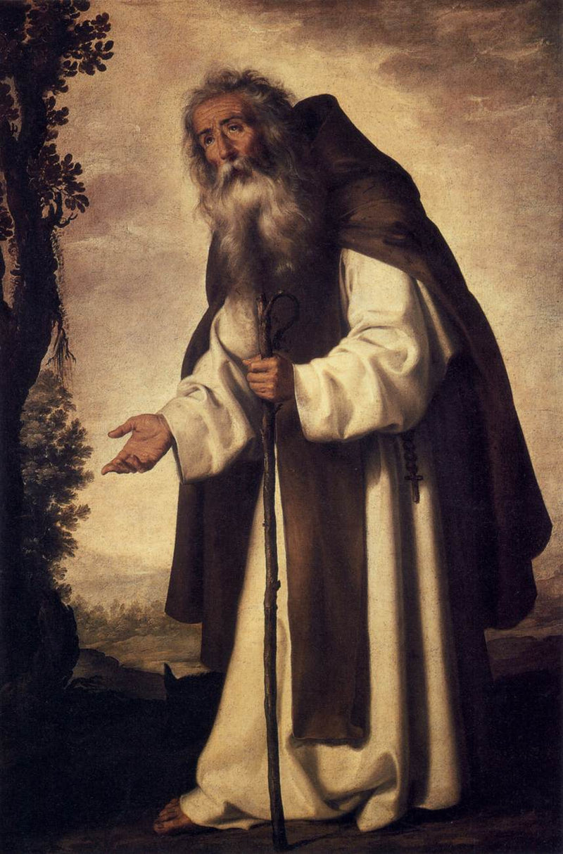 svatý Antonín Abbe - Francisco de Zurbarán