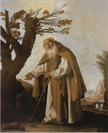 Svatý Antonín Abbe - Francisco de Zurbarán