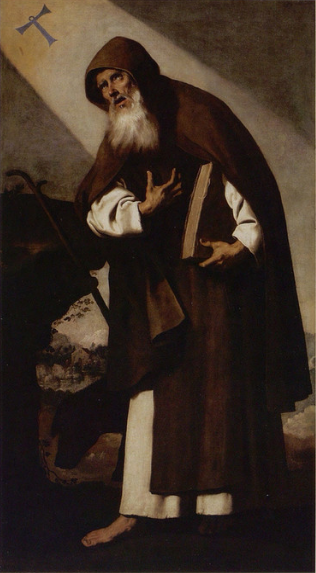 Svatý Antonín Abbe - Francisco de Zurbarán