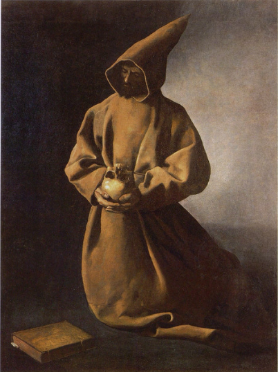 Svatý František na kolenou - Francisco de Zurbarán