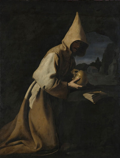 Saint François agenouillé en méditation - Francisco de Zurbarán - Alpha Reproduction