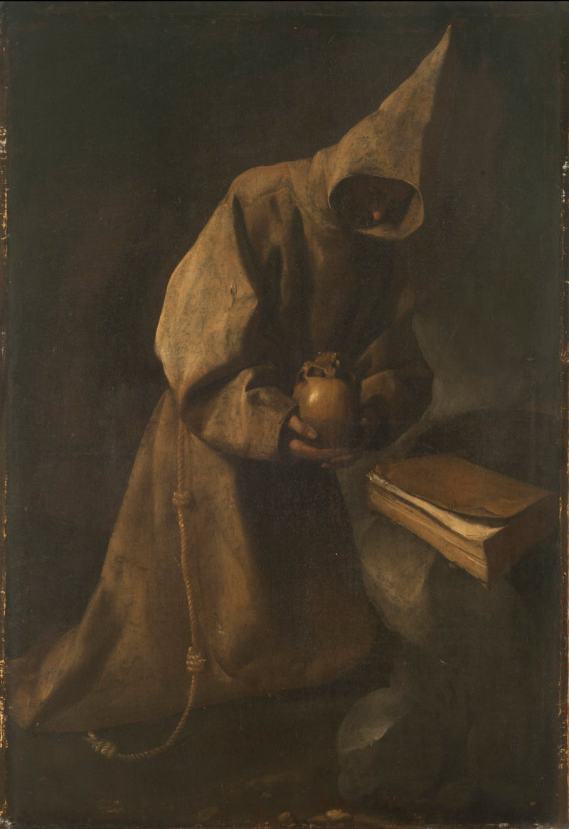 Svatý František v meditaci - Francisco de Zurbarán
