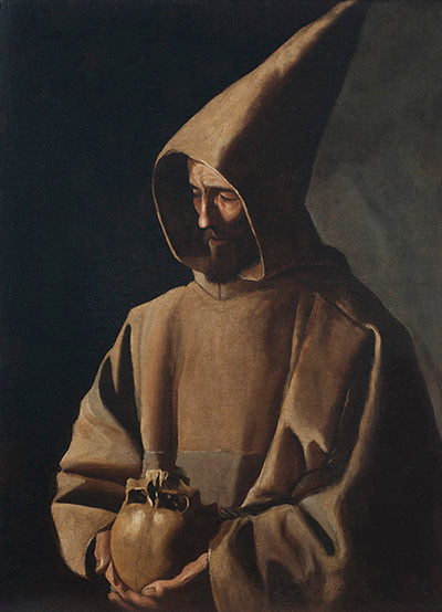 Svatý František v meditaci - Francisco de Zurbarán