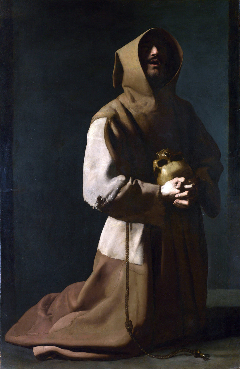 Svatý František v meditaci - Francisco de Zurbarán