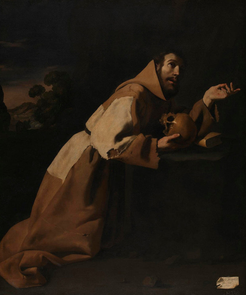 Svatý František v meditaci - Francisco de Zurbarán