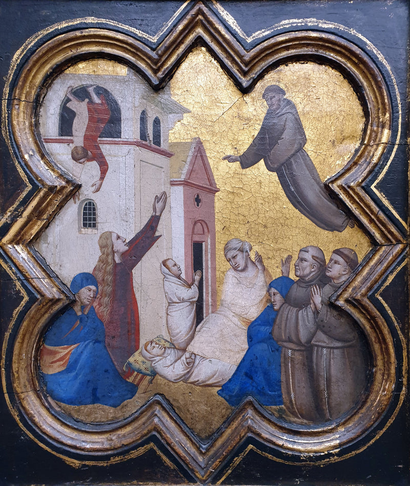 Sv. František vzkříší dítě - Taddeo Gaddi
