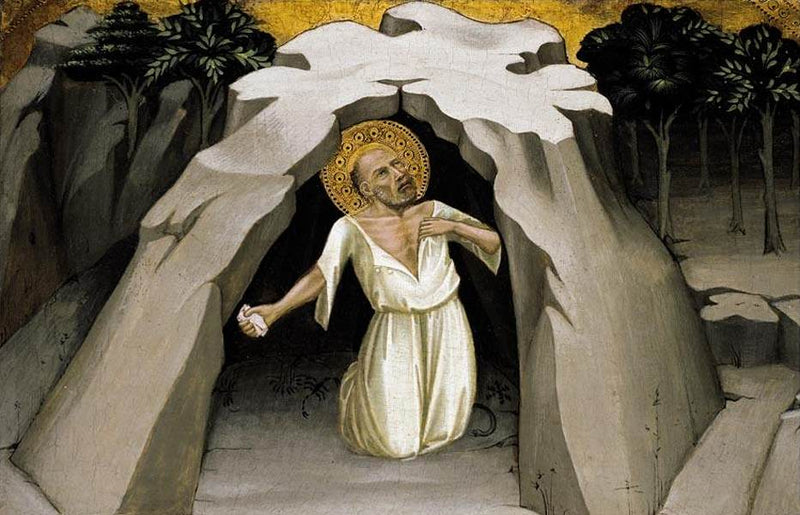 Svatý Jeroným na poušti - Lorenzo Monaco