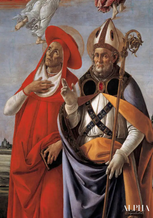 Saint Jérôme et Saint Eligius - Sandro Botticelli - Reproductions de tableaux et peintures haut de gamme