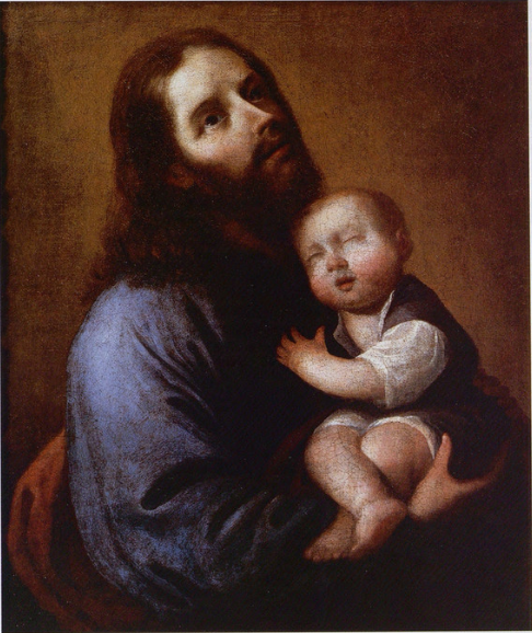 Svatý Josef a Ježíšek - Francisco de Zurbarán