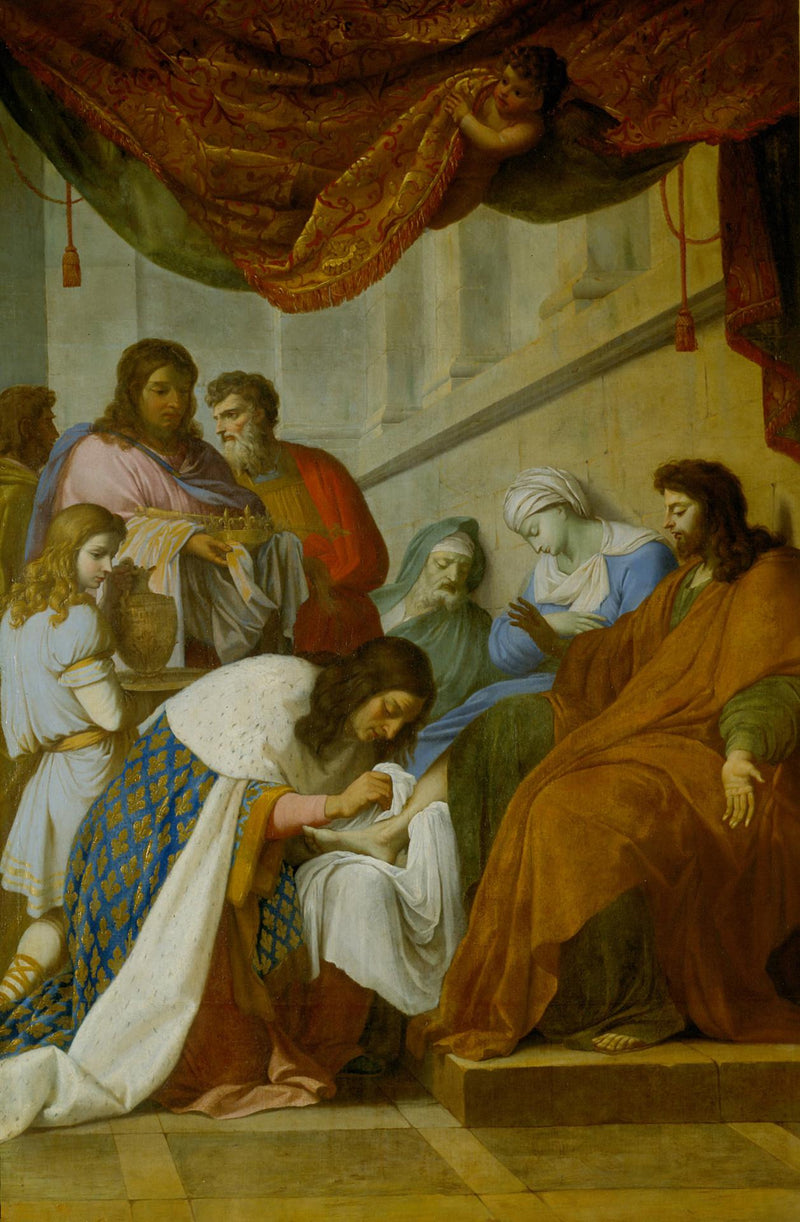 Svatý Louis léčí nemocné - Eustache Le Sueur