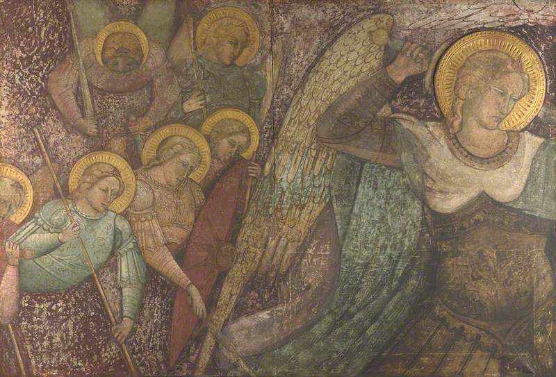 Svatý Michel a ostatní andělé - Spinello Aretino