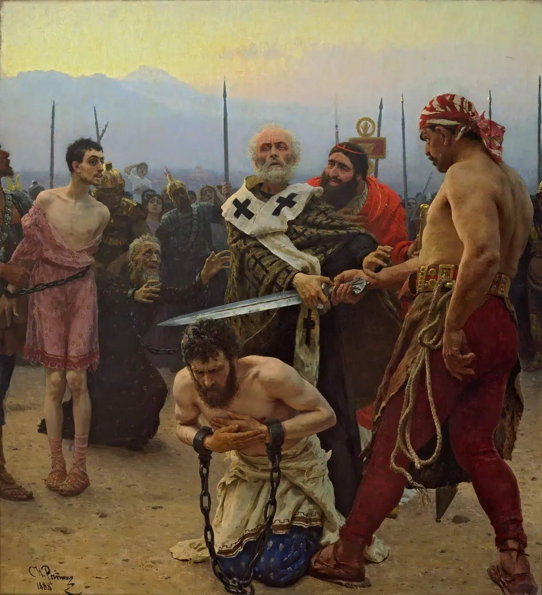 Saint Nicolas arrêtant le bourreau - Ilya Repin - Alpha Reproduction
