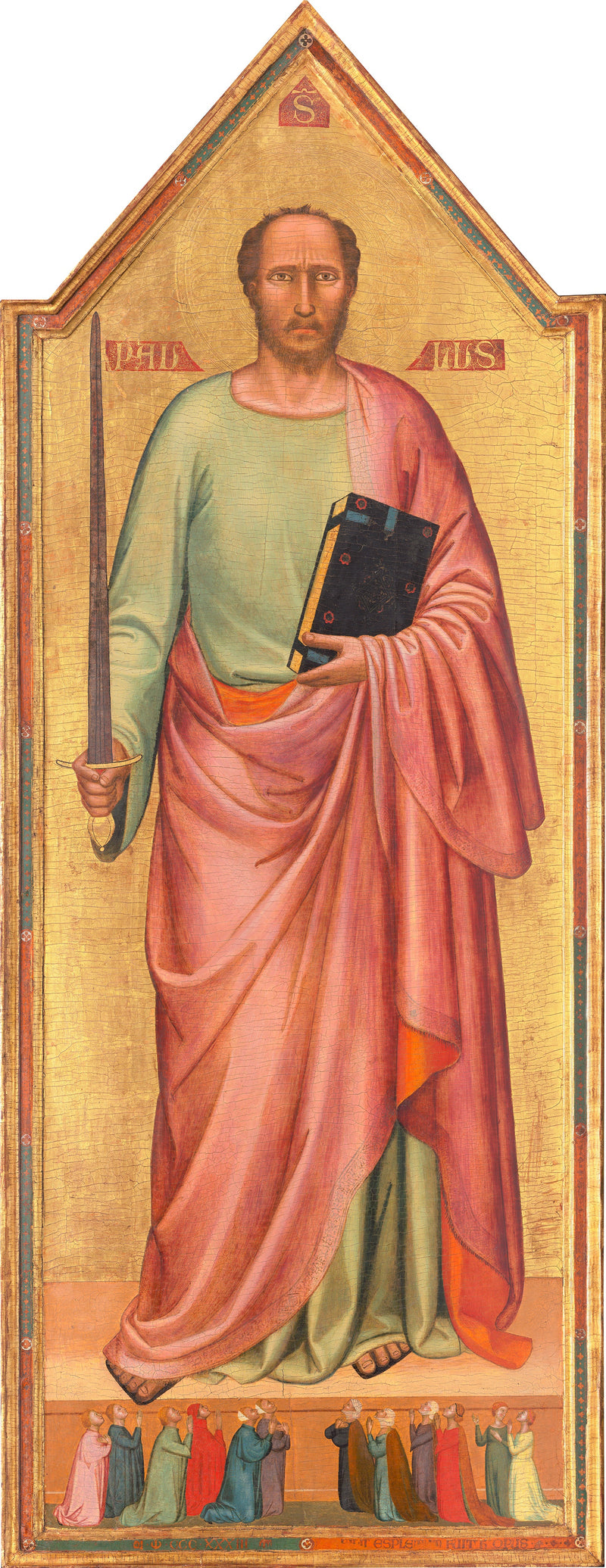 Svatý Pavel a skupina věřících - Bernardo Daddi