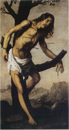 Svatý Sebastian - Francisco de Zurbarán