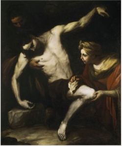 Sv. Sebastian chráněn sv. Irene - Luca Giordano