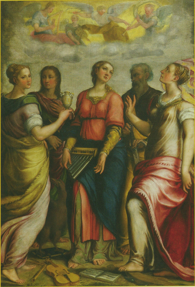 Svatá Cecílie a svatý - Federico Barroci