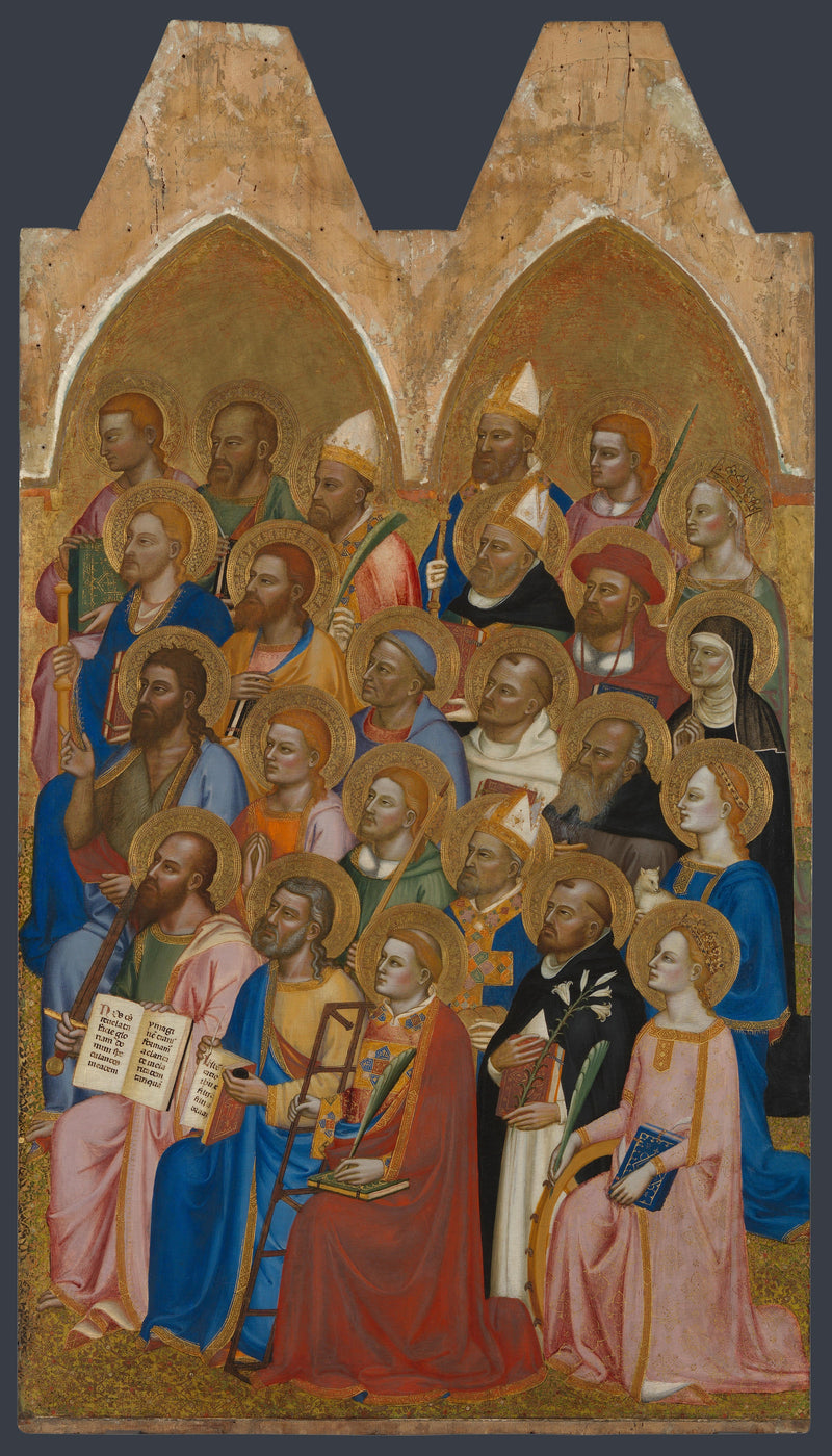 Svatí uctívači: Hlavní pravý panel - Jacopo di Cione