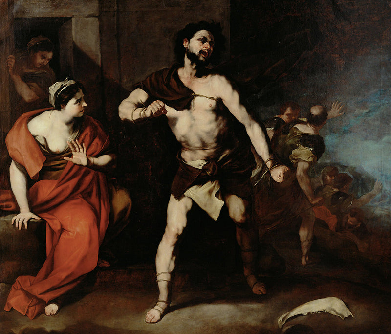 Samson láme své řetězy - Luca Giordano