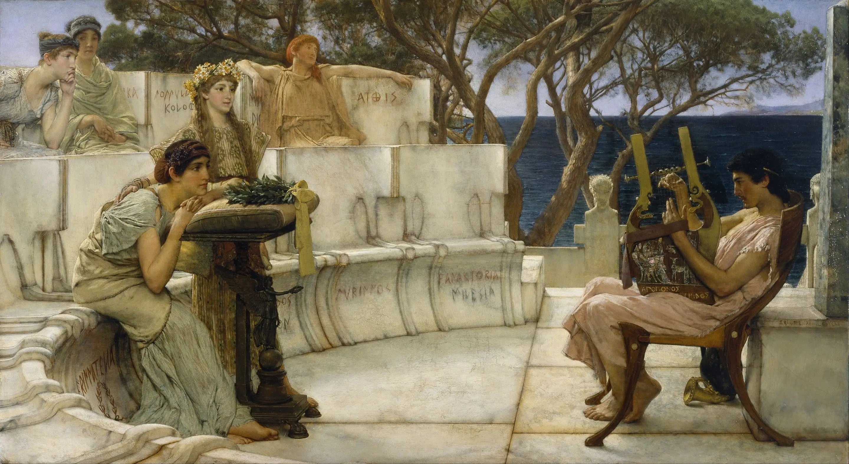 Sappho et Alcée - Lawrence Alma-Tadema - Alpha Reproduction