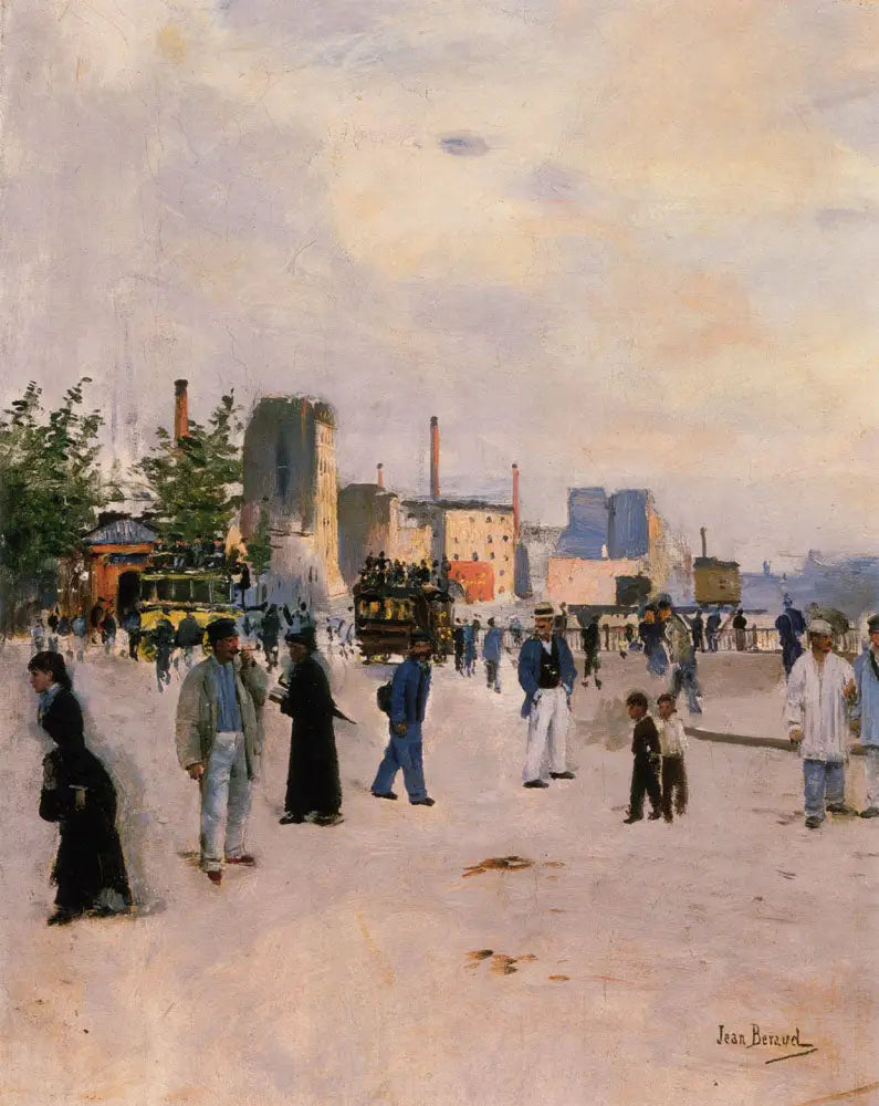 Scène avec cheminées d’usines - Jean Béraud - Alpha Reproduction