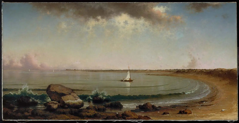 Scéna u pobřeží: Point Judith - Martin Johnson Heade