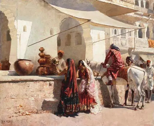 Scéna z ulice Rádžasthánu - Edwin Lord Weeks