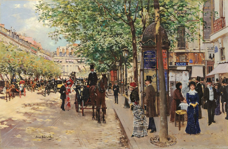 Pařížská pouliční scéna - Jean Béraud