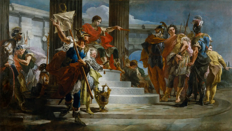 Scipion l'Africain uvolňující Massivu - Giovanni Battista Tiepolo