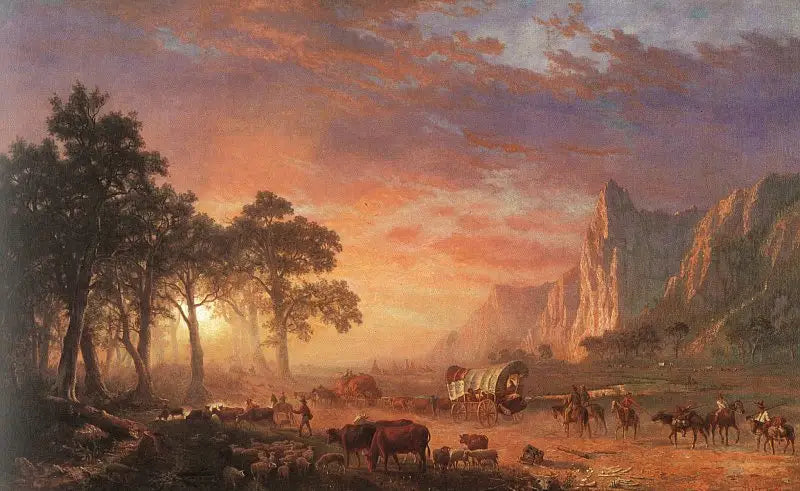 Stezka Oregon - Albert Bierstadt