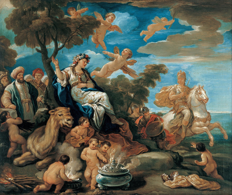Série čtyř částí světa. Asie - Luca Giordano