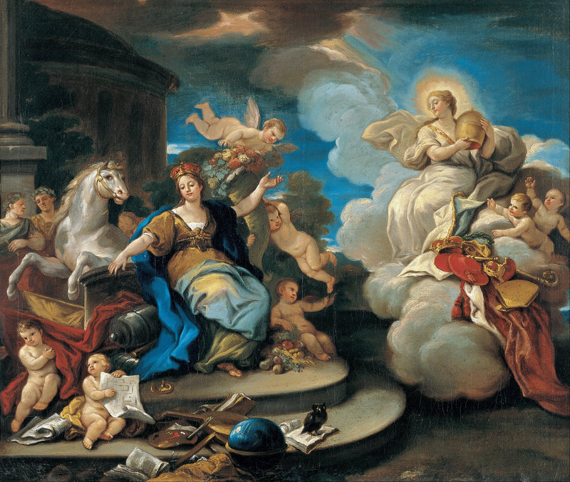 Série čtyř částí světa. Evropa - Luca Giordano
