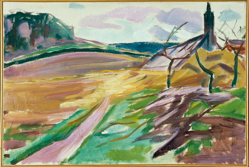 Skleník na podzim - Edvard Munch
