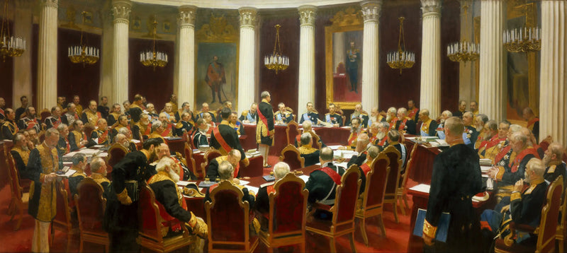 Ceremoniální zasedání Rady státu - Ilya Repin