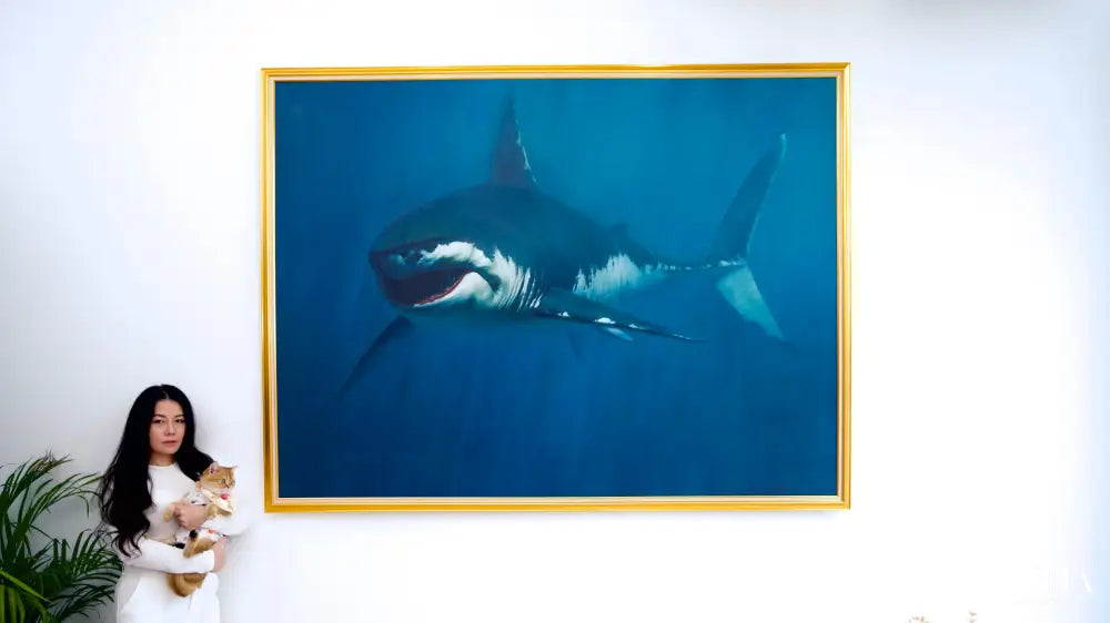 Shark – Somchai | 150 x 200 cm Reproductions de tableaux à la peinture à l’huile