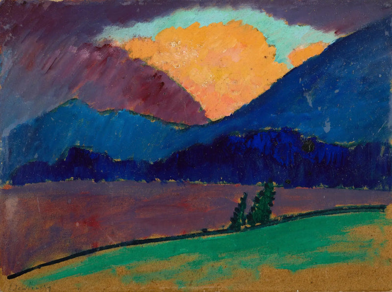 Letní večírek v Murnau - Alexej von Jawlensky