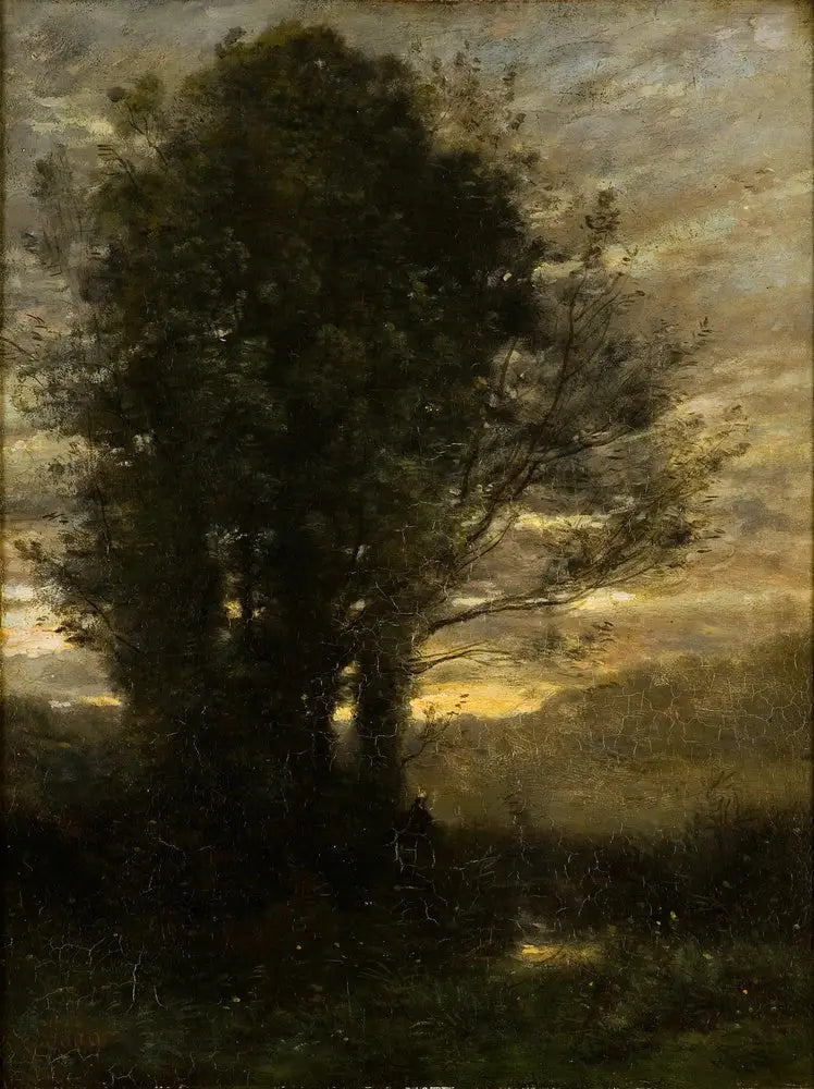 Západ slunce po dešti - Jean-Baptiste Camille Corot