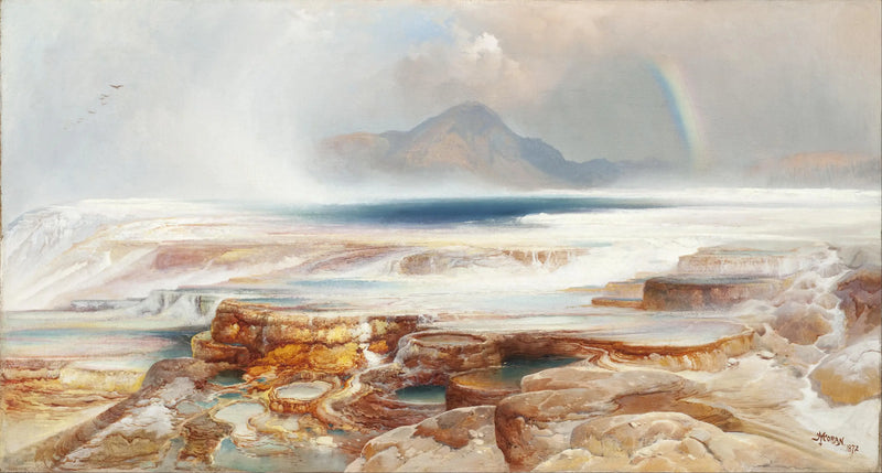 Horké prameny Yellowstone - Thomas Moran