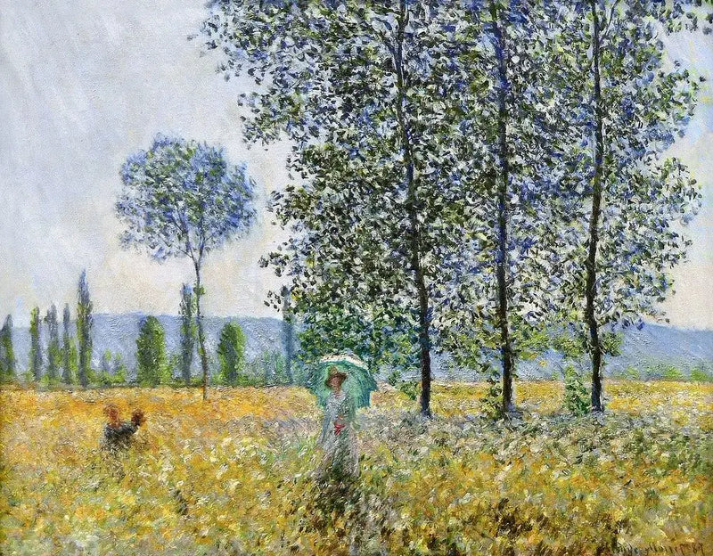 Pod topoly, sluneční efekt - Claude Monet