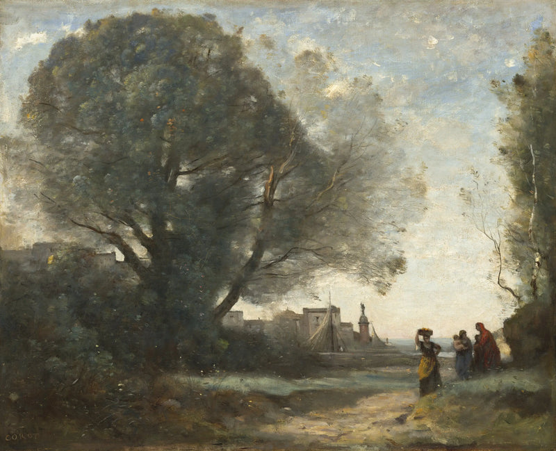 Suvenýr z Terracine - Jean-Baptiste Camille Corot