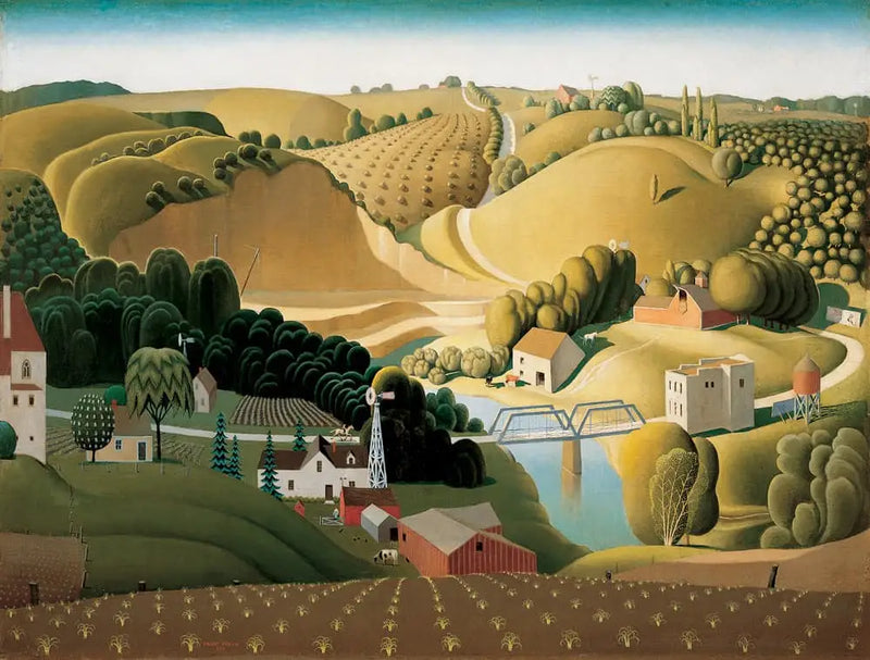 Město Kámen, Iowa - Grant Wood